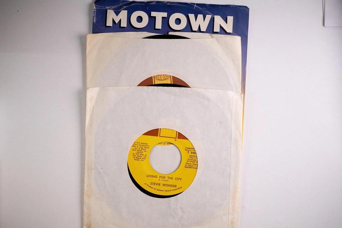 Used Stevie Wonder 45 Records Lot Of 3