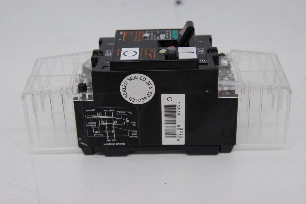 Used Fuji EG52F 2P 50A 30mA Earth Leakage Circuit Breaker