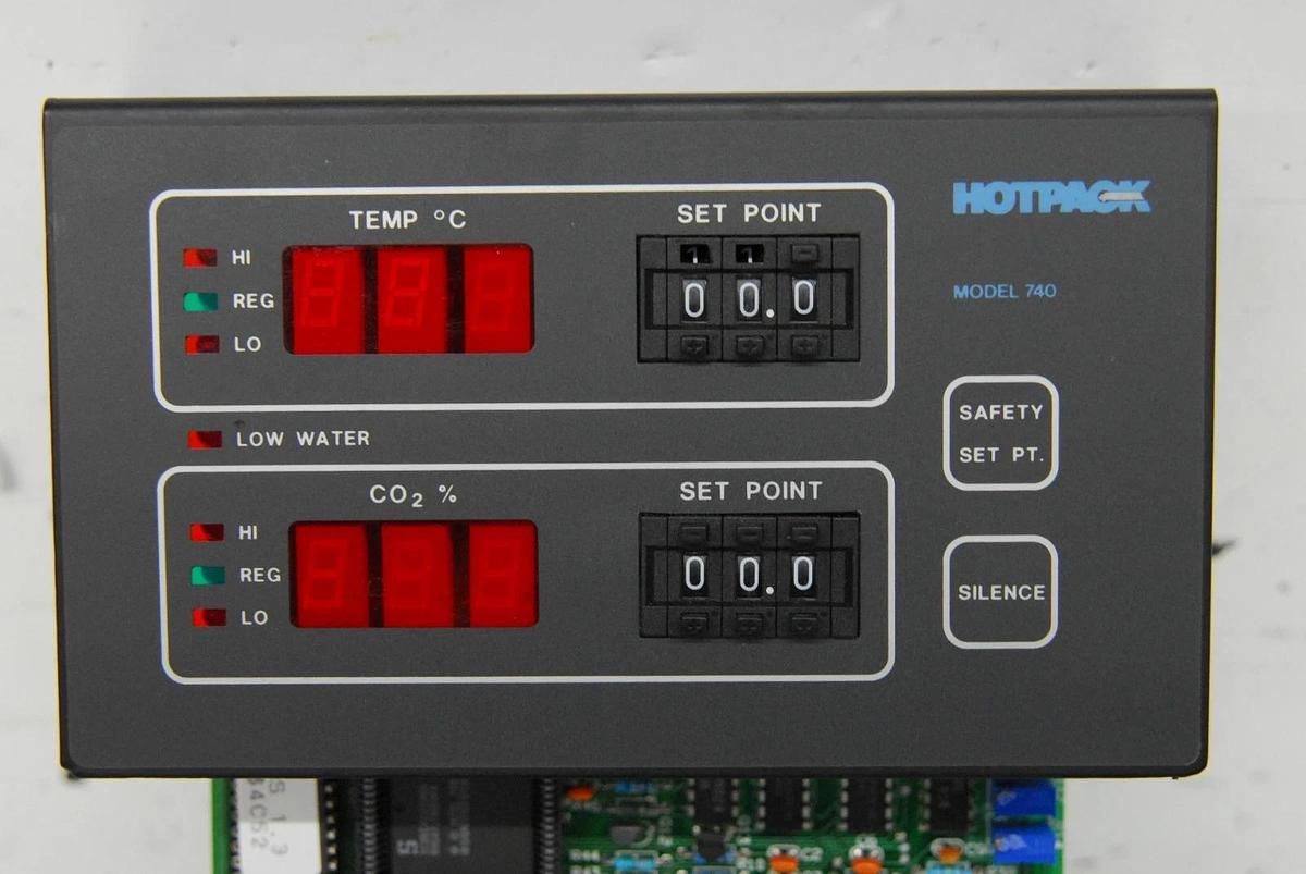 Used Hotpack Model 740 C02 Incubator - 10-5030-068 Control Board Panel