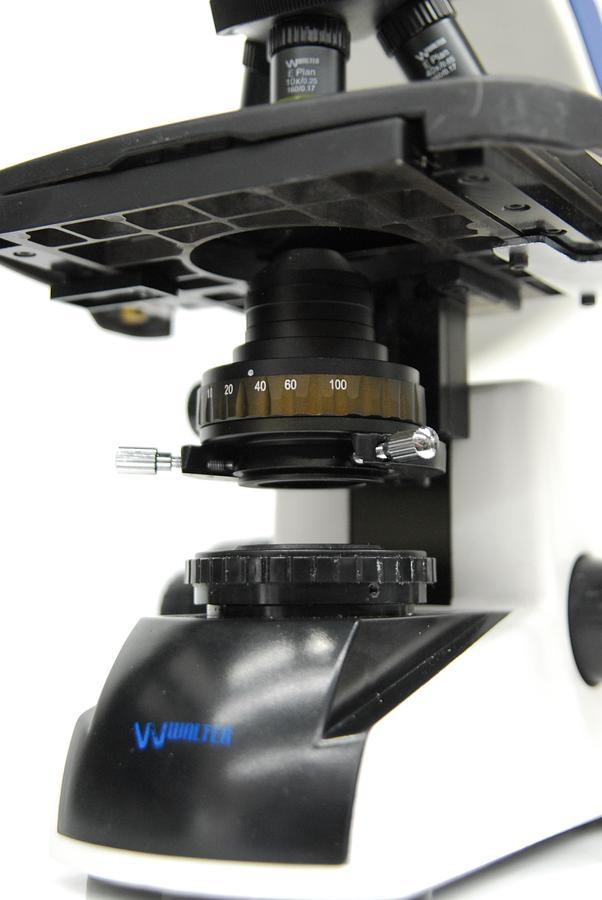 Used Walter Binocular Compound Microscope 4/10/40x Objectives - AmScope T720 Style