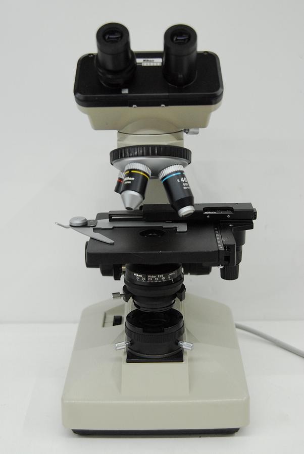 Used Nikon Alphaphot YS Binocular Microscope W/ 4x/10x/40x Objectives