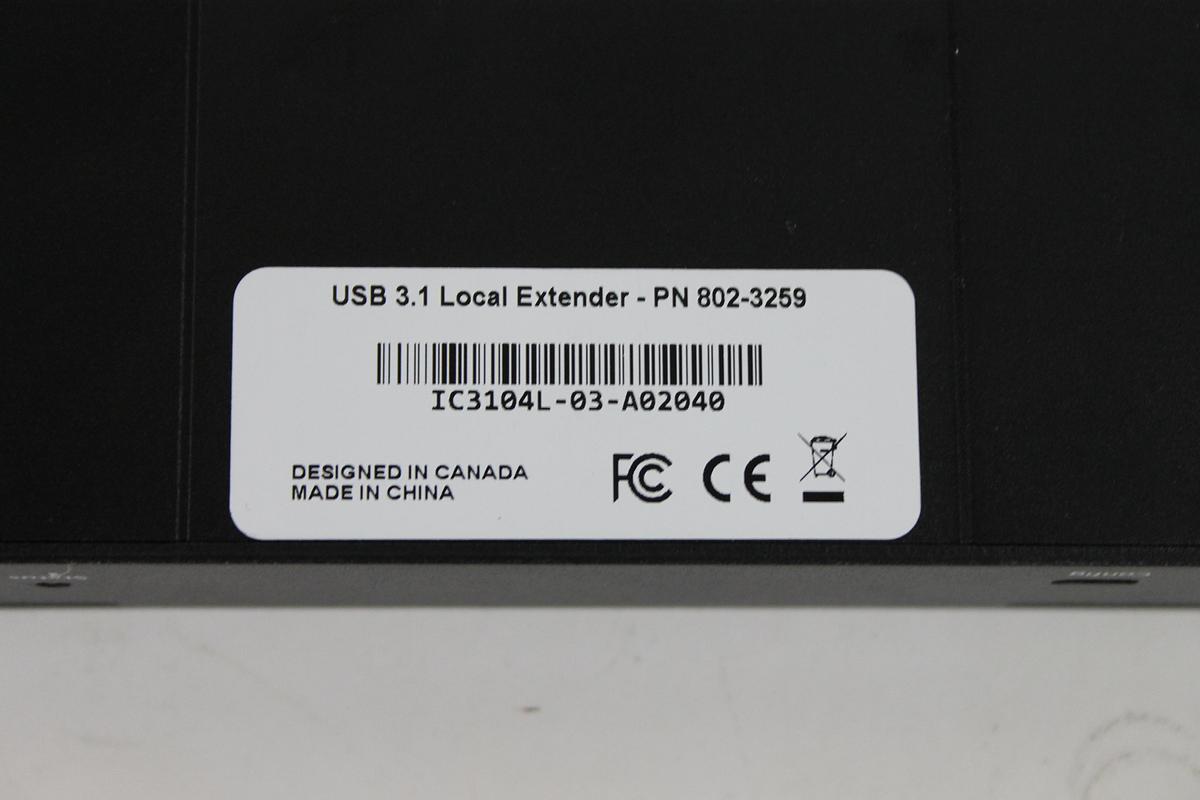 Used Vaddio 802-3259 and 802-3258 USB-3 Local and Remote Extenders