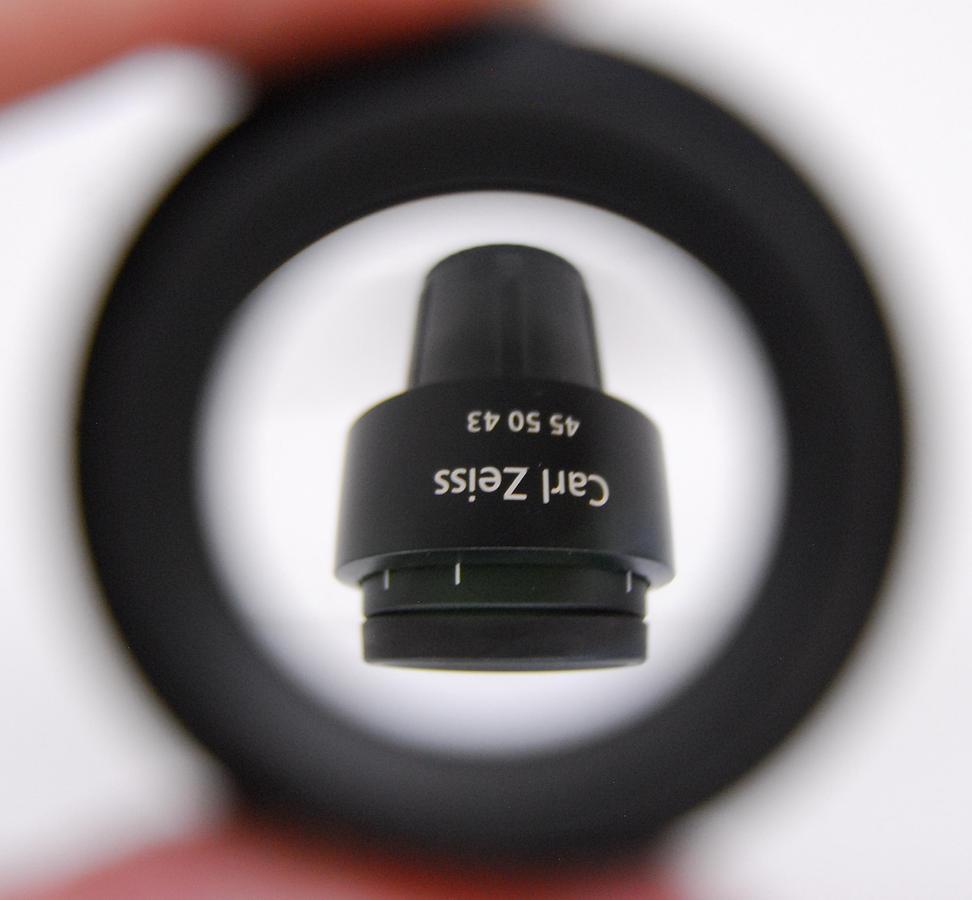Used Zeiss 45 50 43 W-Pl 10x/23 Microscope Eyepiece Set