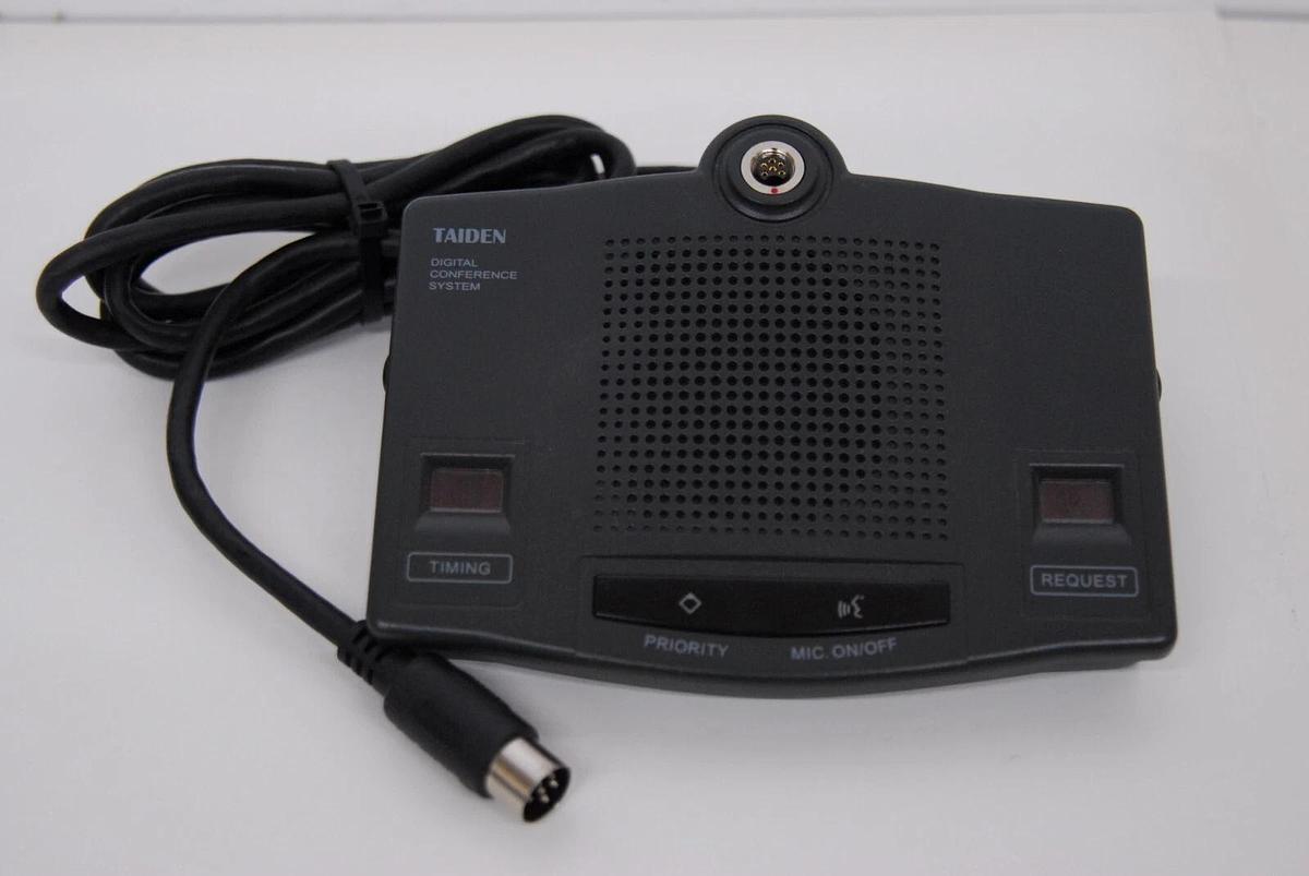 Used Taiden HCS-4333CB/20 Digital Congress System Chairman Unit - READ DESCRIPTION