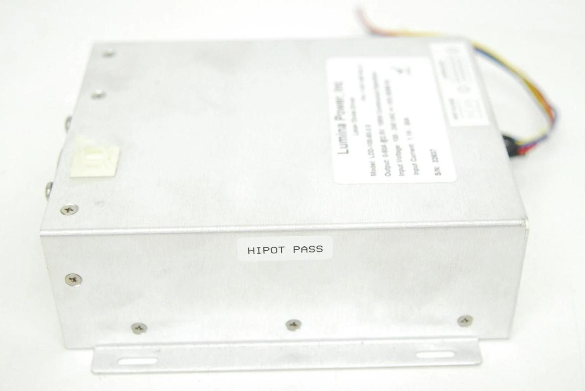 Used Lumina LDD-100-50-2.5 11001149F Laser Diode Driver Power Supply 0-50A 2.5V 100W