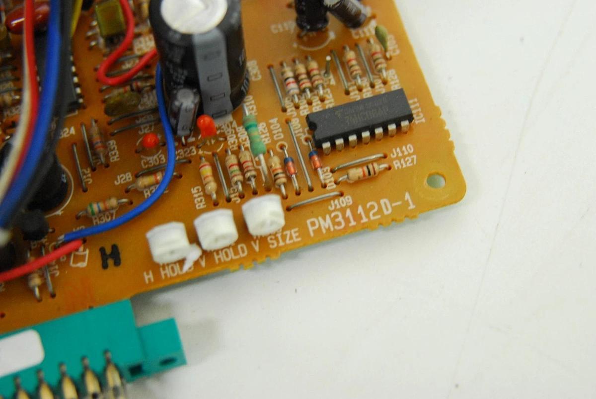 Used Toshiba E2733B4-HT 9" CRT W/ Sanwa PM3112D-1 Board (Wallac 1480 Wizard 3)