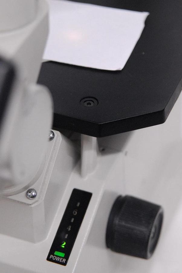 Used Nikon TMS- F Inverted Trinocular Microscope W/ 4x Objective - Read Description