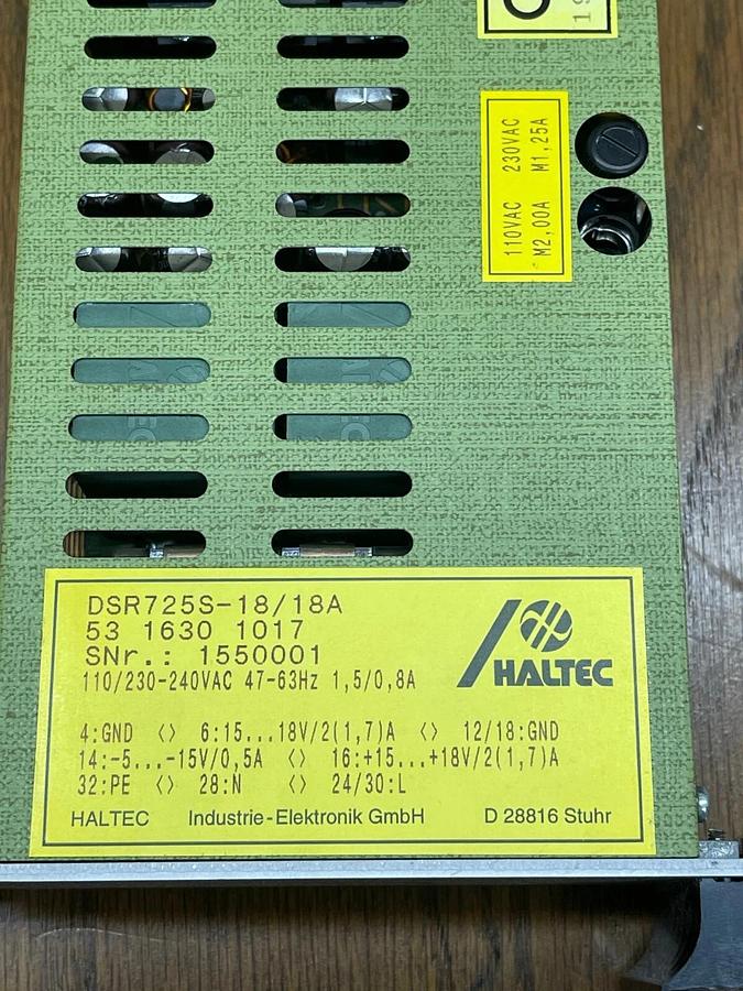 Used Bruker Haltec DSR725S-18/18A Power Module DC-18