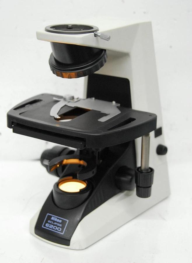 Used Nikon Eclipse E200 Microscope Base W/ Stage - Read Description