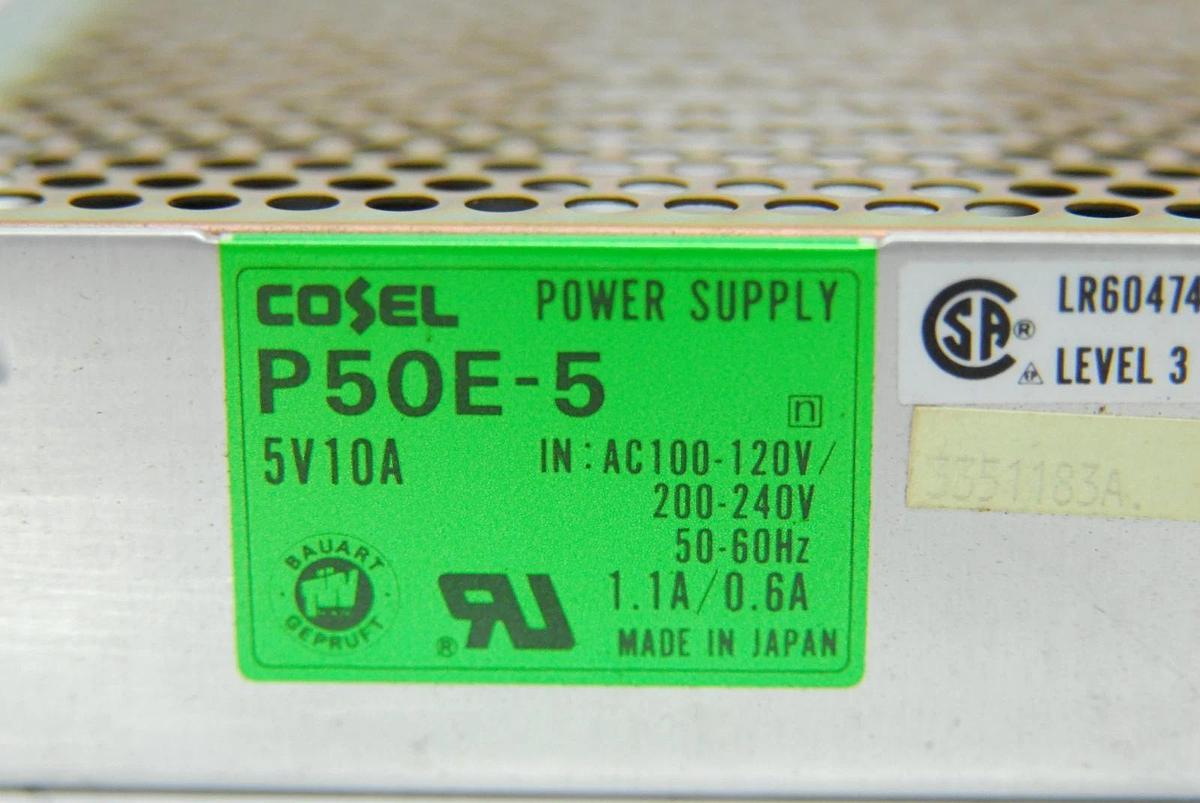 Used Cosel P50E-5 5V 10A 50W Power Supply