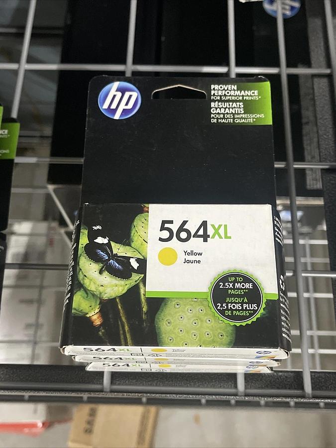 Used HP 564XL (CB325WN#140) High-Yield Ink Cartridge - Yellow