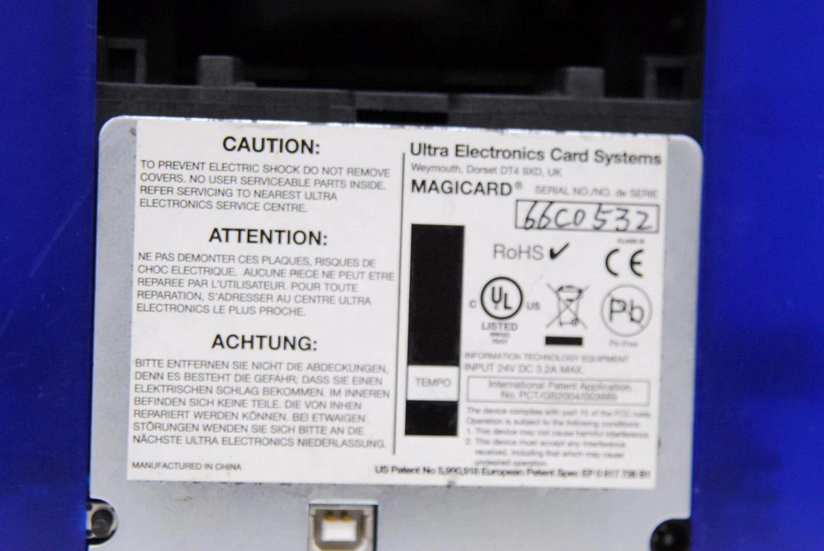 Used Tempo Magicard ID Card Printer M9006-907 - Read Description