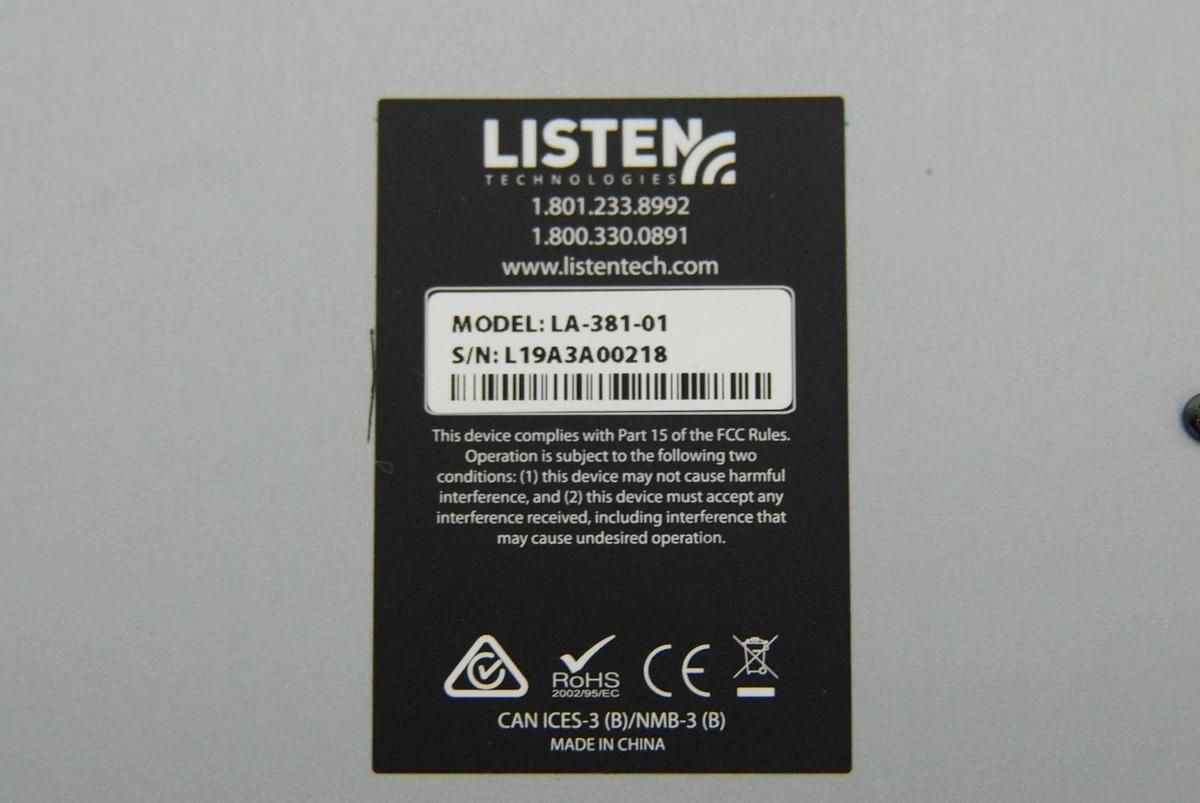 Used Listen LA-381-01 Intelligent 12-Unit Charging Tray (for iDSP)