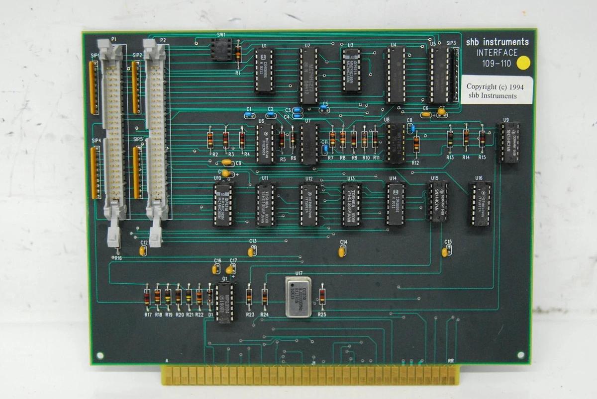 Used SHB Instruments 109-110 Interface Board - 109 Hysteresis Loop Tracer