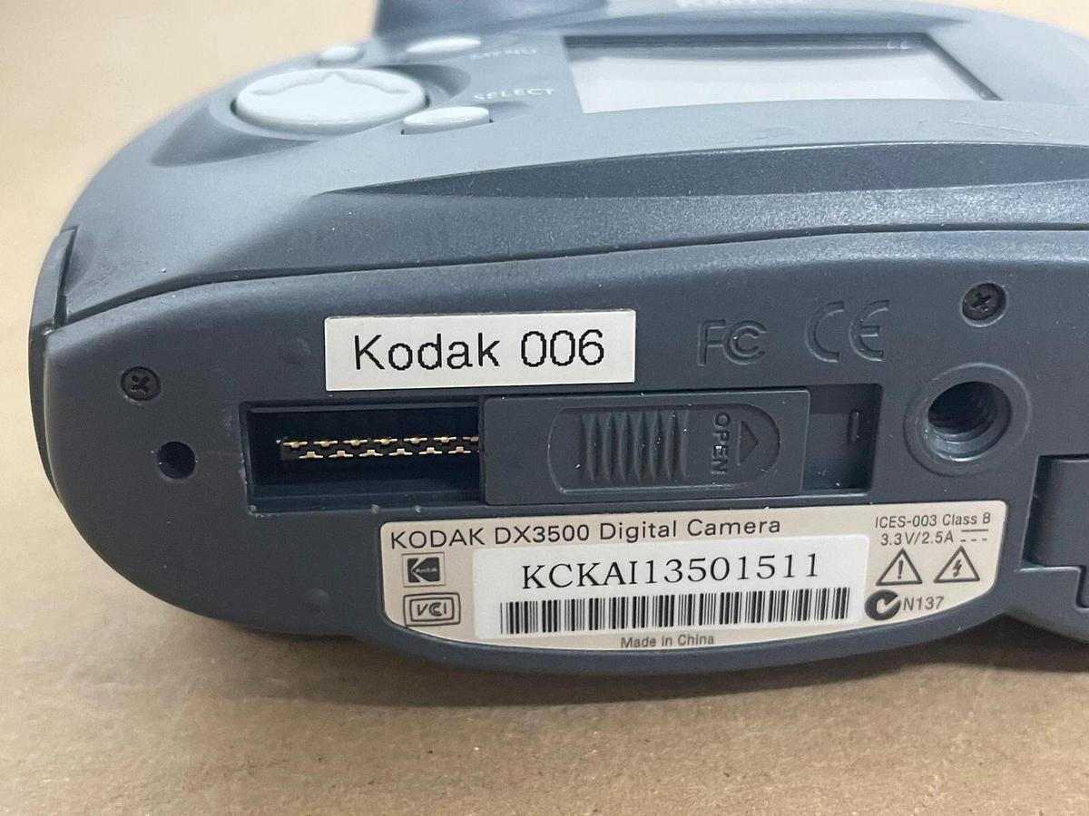 Used Kodak EasyShare DX3500 2.2MP Digital Camera W/ Dock and Accessories 41778356425