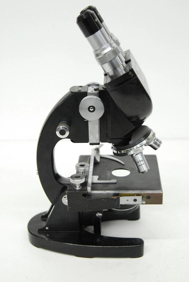 Used Vintage Unitron BMLK Microscope W/ W10XP Eyepieces, 4x/40x Objectives, Condenser