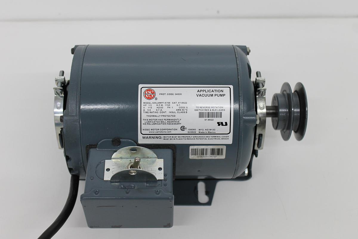 Used US Motor S55JXMPF-6788 Vacuum Pump Motor
