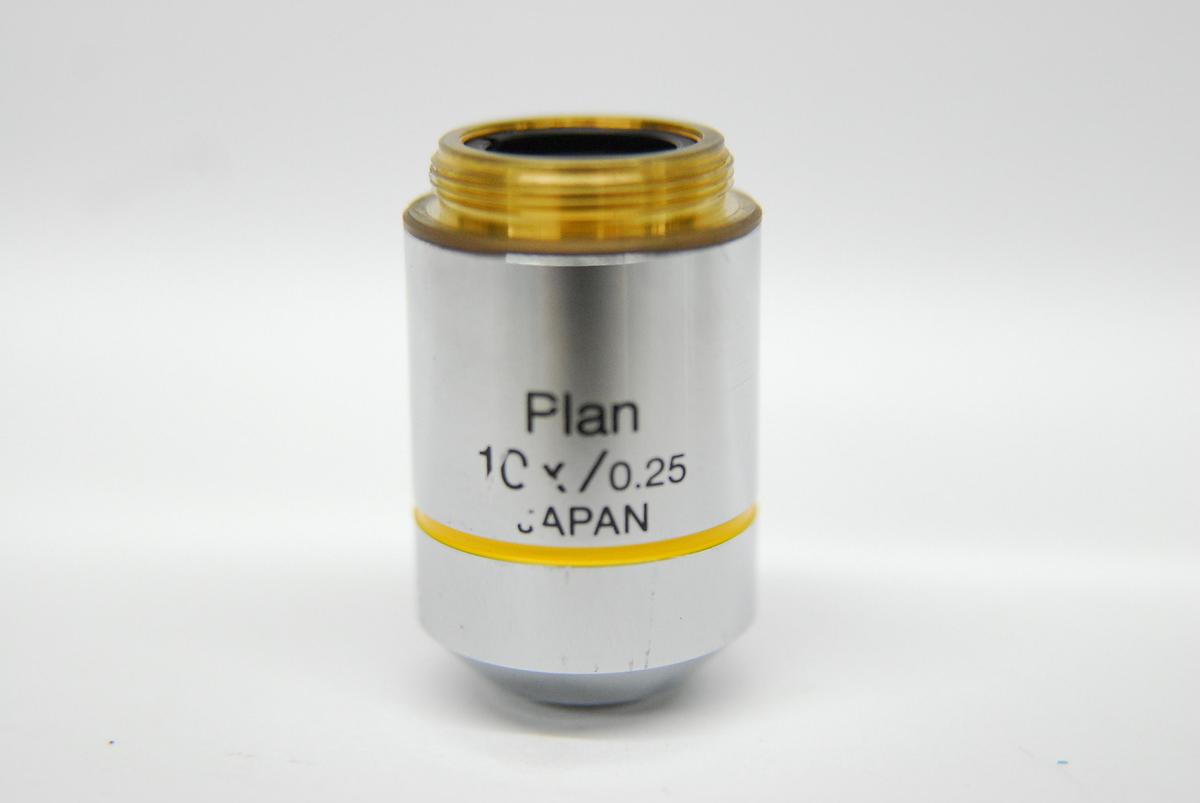 Used Olympus Plan 10x/0.25 ∞/- Infinity-Corrected Plan Achromatic Microscope Objective