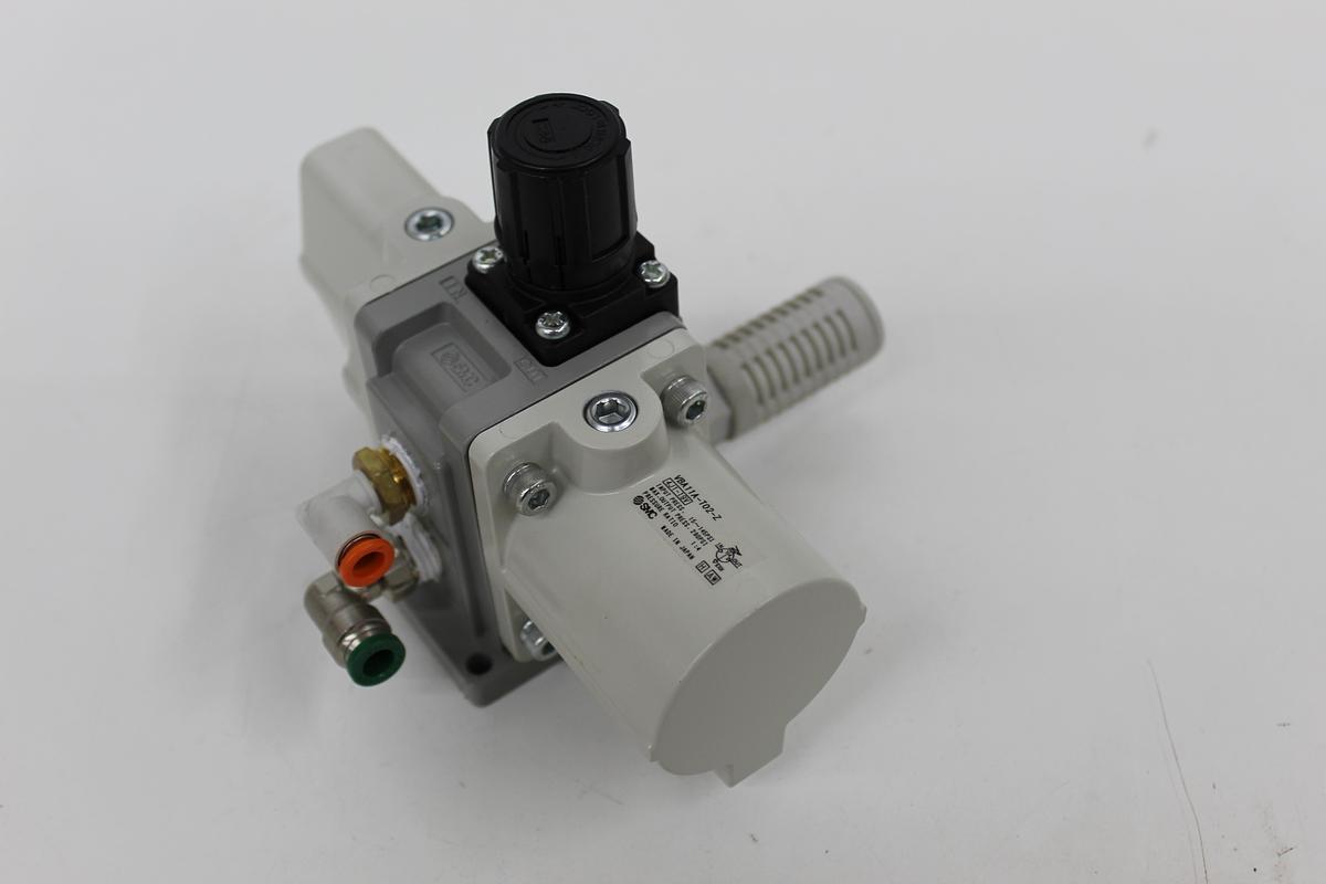 Used SMC VBA11A-T02-Z Pneumatic Air Pressure Booster Regulator 145 PSI In 290 PSI Out