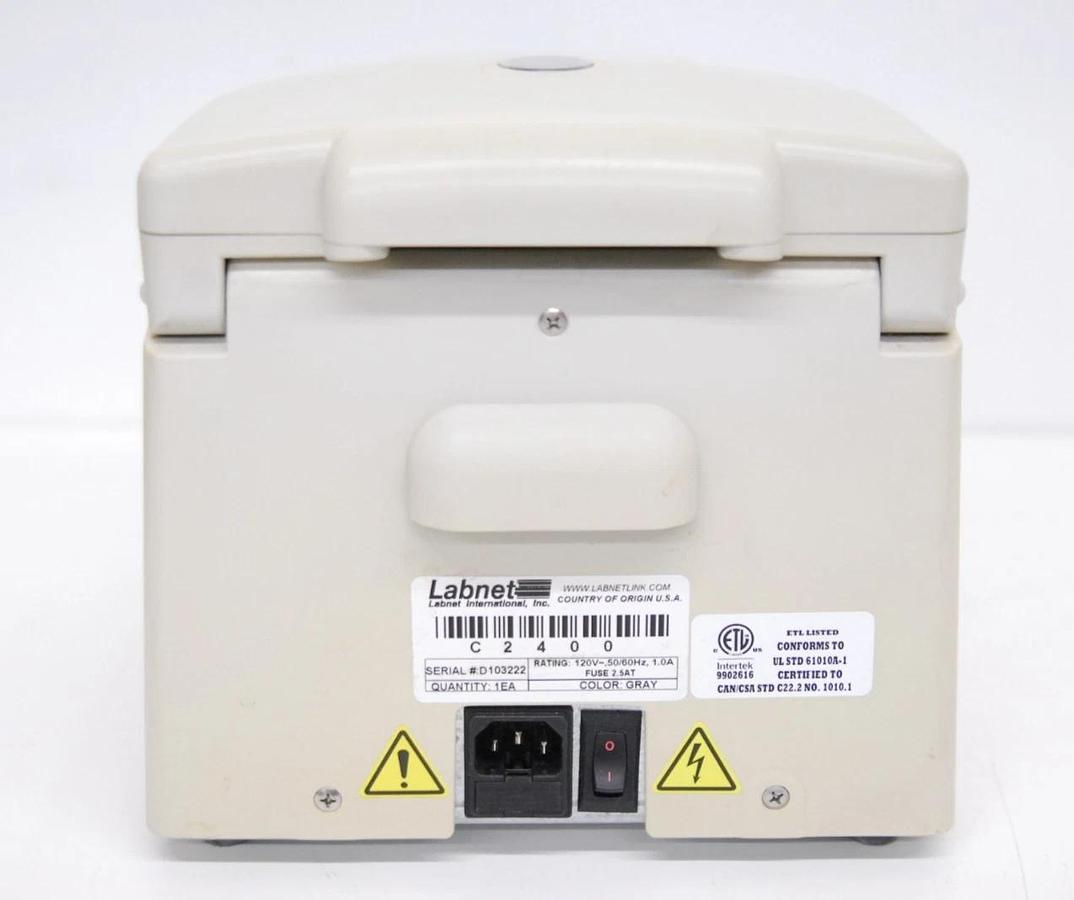 Used Labnet Spectrafuge 24D Centrifuge W/ 24 x 1.5/2.0 mL Rotor, Lid