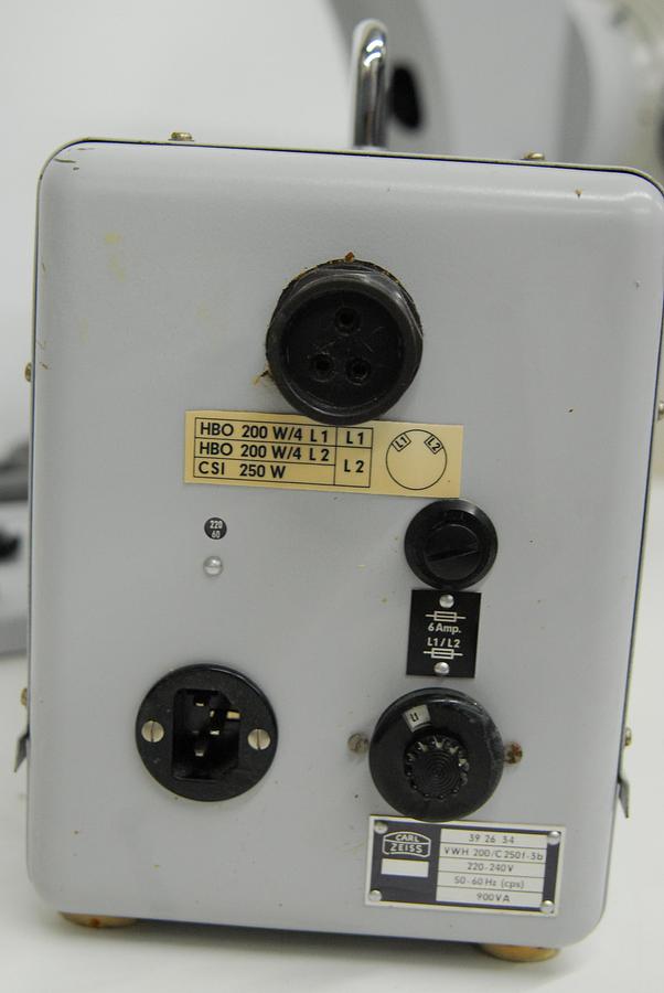 Used Zeiss Universal 472017 Special Illuminator Base W/ 392634 Power Supply, HBO 200