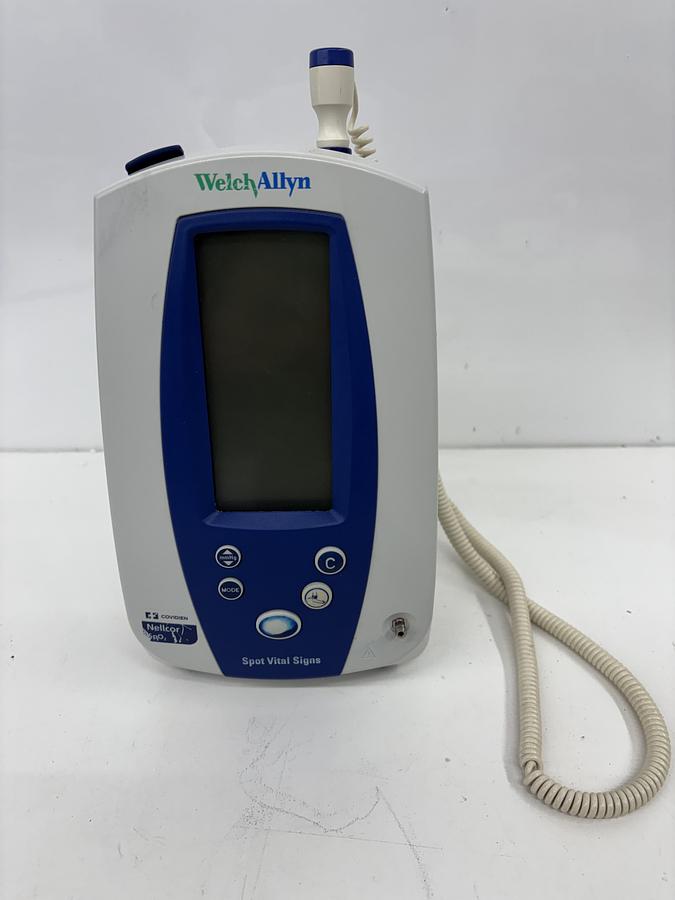 Used Welch Allyn 420 Spot Vital Monitor w/ Temp Probe + Power Supply