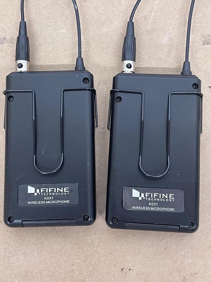 Used FIFINE K031 USB Wireless Microphone - Lot of 2 728290254131
