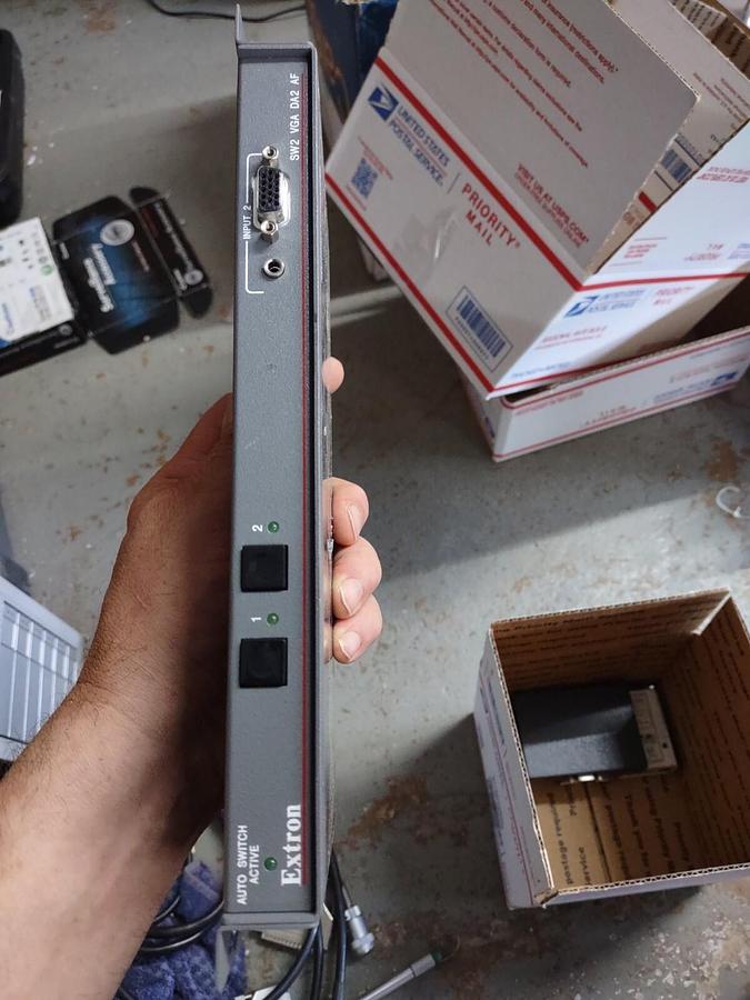Used EXTRON SW2 VGA DA2 A/AF SWITCHER Auto Switch (No Power Supply)