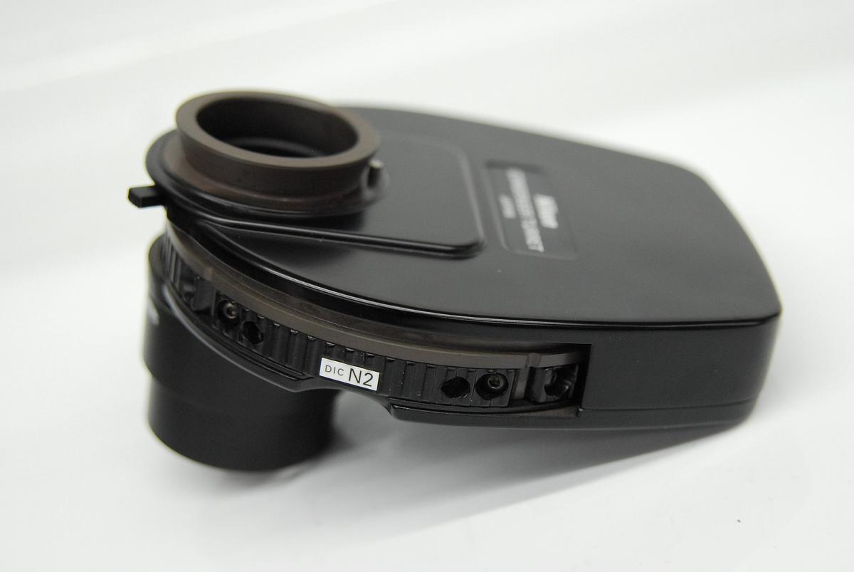Used Nikon LWD 0.52 Microscope Condenser Turret W/ DIC N2 Prism