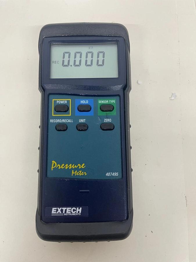 Used Extech 407495 Heavy Duty Pressure Meter