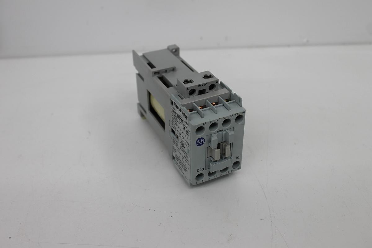 Used Allen Bradley 100-C23Z*10 Ser C IEC Contactor 23A 3-Pole 24VDC Coil LOT OF 2