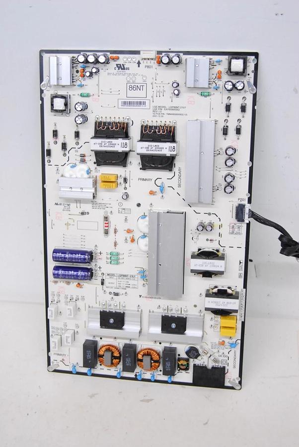 Used LG Power Supply Board LGP86NT-21U1, EAY65895562