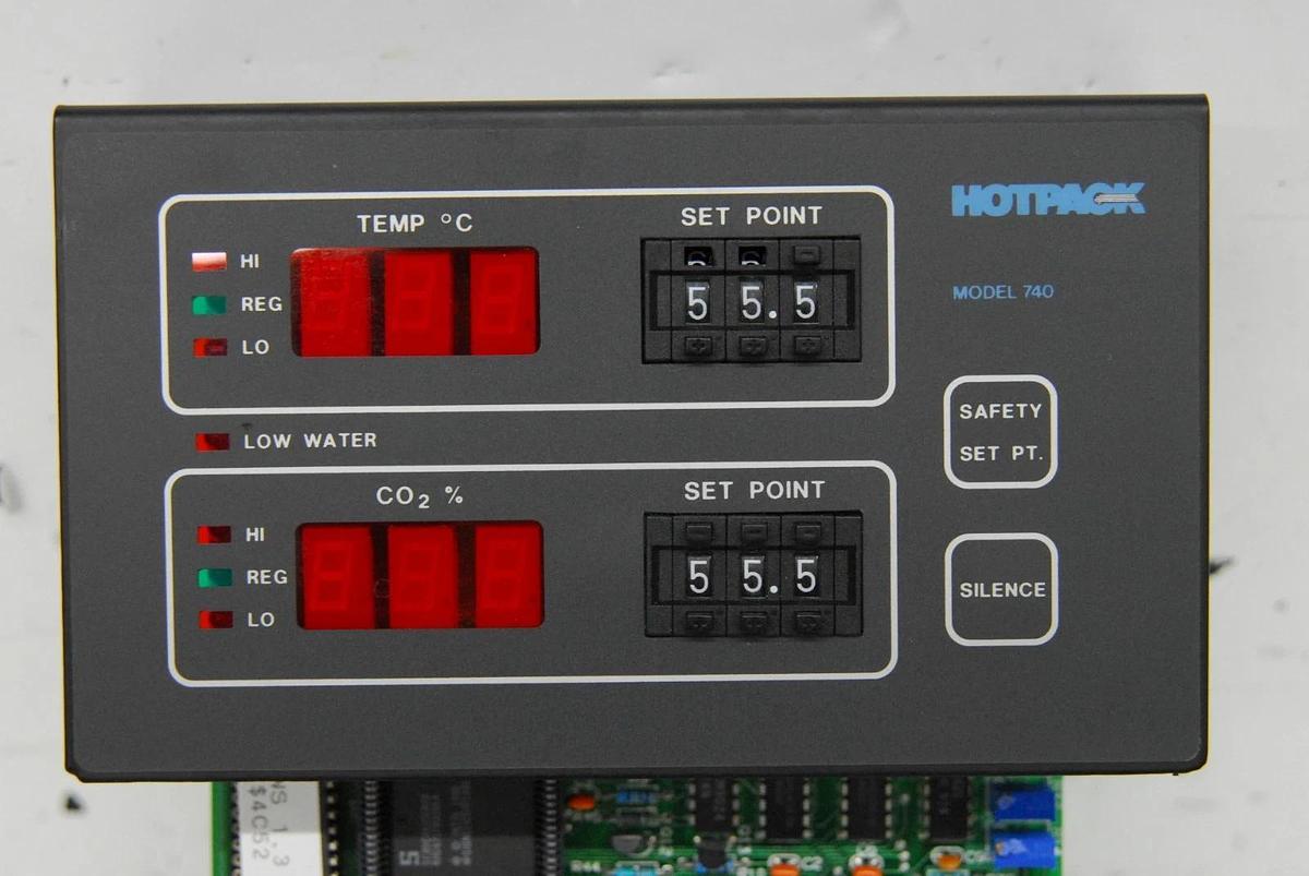 Used Hotpack Model 740 C02 Incubator - 10-5030-068 Control Board Panel