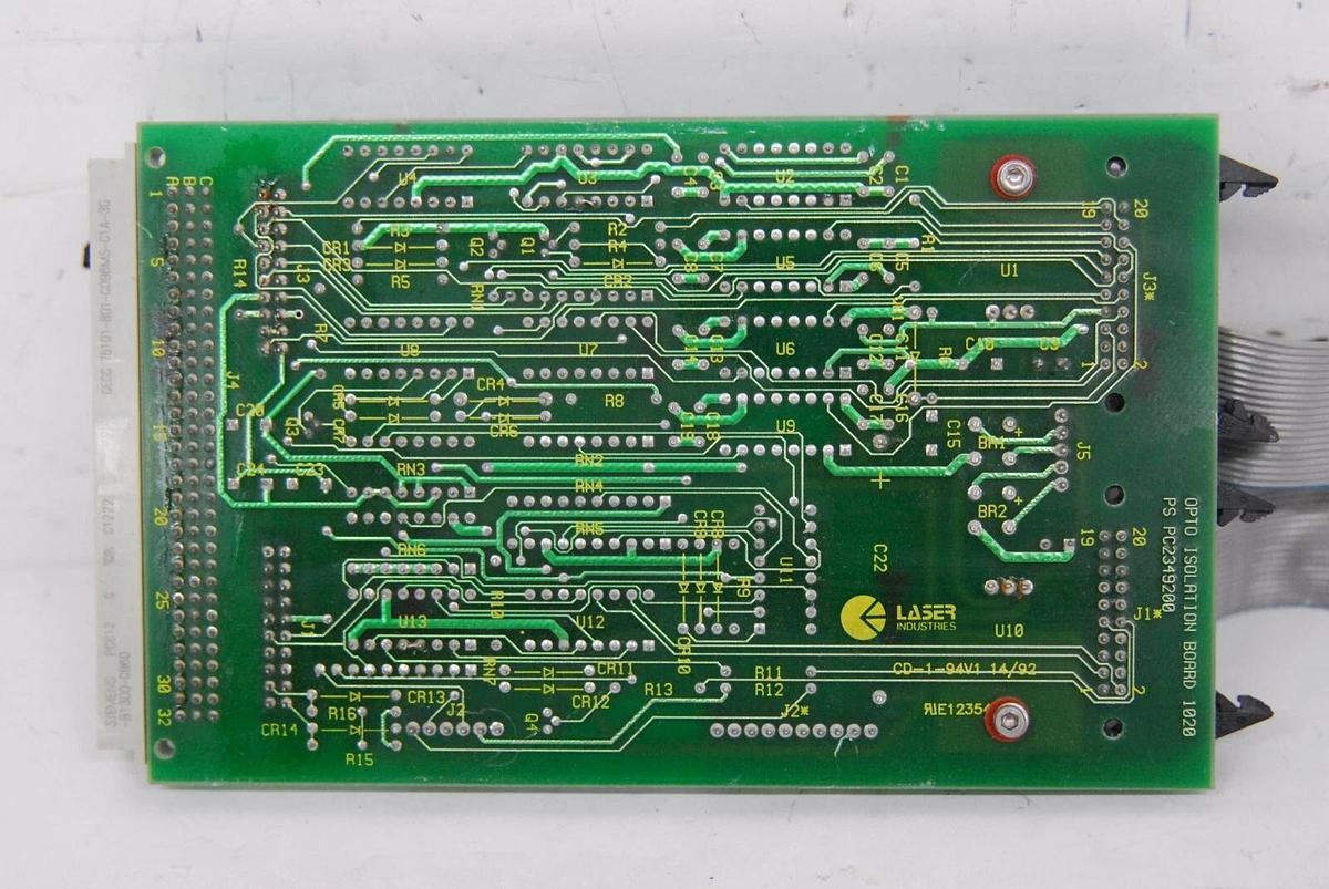 Used Laser Industries PC2349200 AP2363900 OPTO Isolation Board 1020 - Sharplan 1020