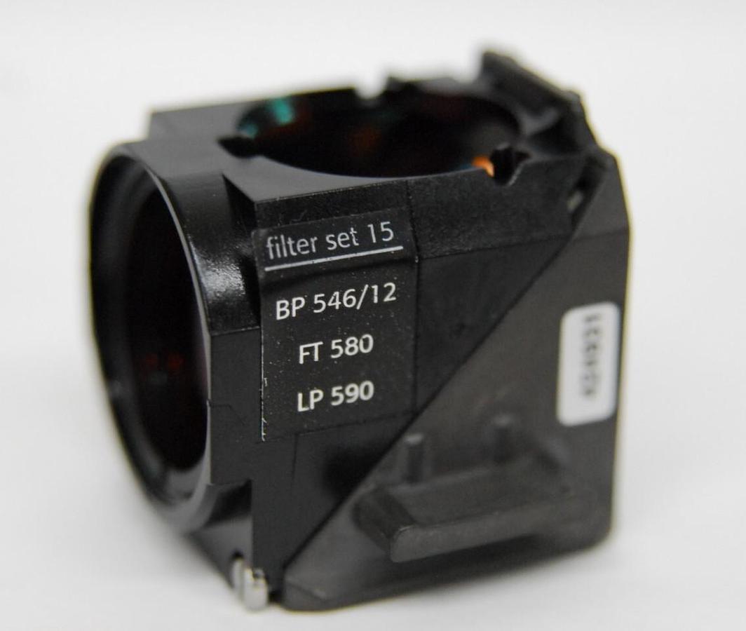 Used Zeiss 424931 Filter Cube Set 15 (BP 546/12, FT 580, LP 590) - Axiovert 200M