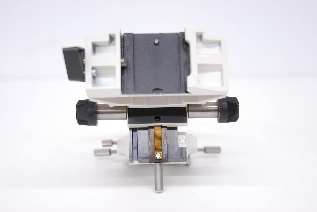 Used Zeiss Microscope 451825 Stage and 451830 Condenser Carrier - Axioplan Axiophot