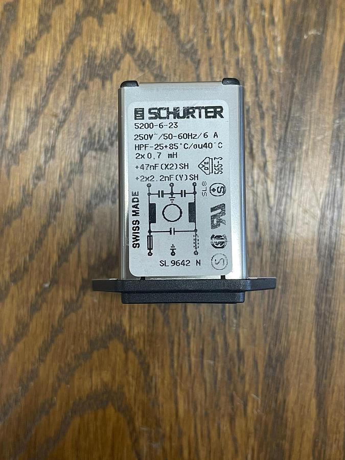 Used Schurter 5200-6-23 Power Entry Connector