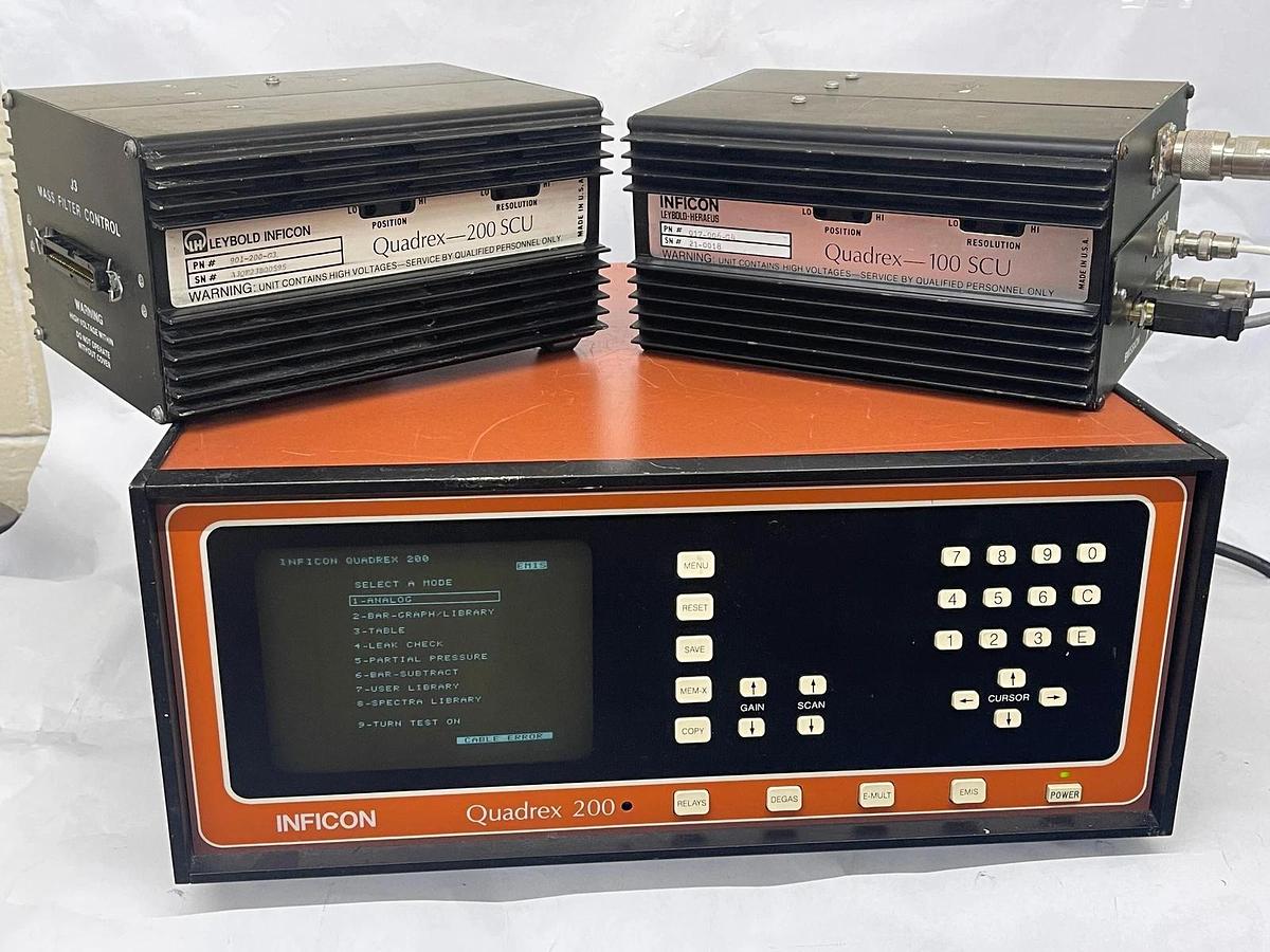 Used Inficon Quadrex 200 (901-002-G1) with Quadrex 100 &200 SCUs