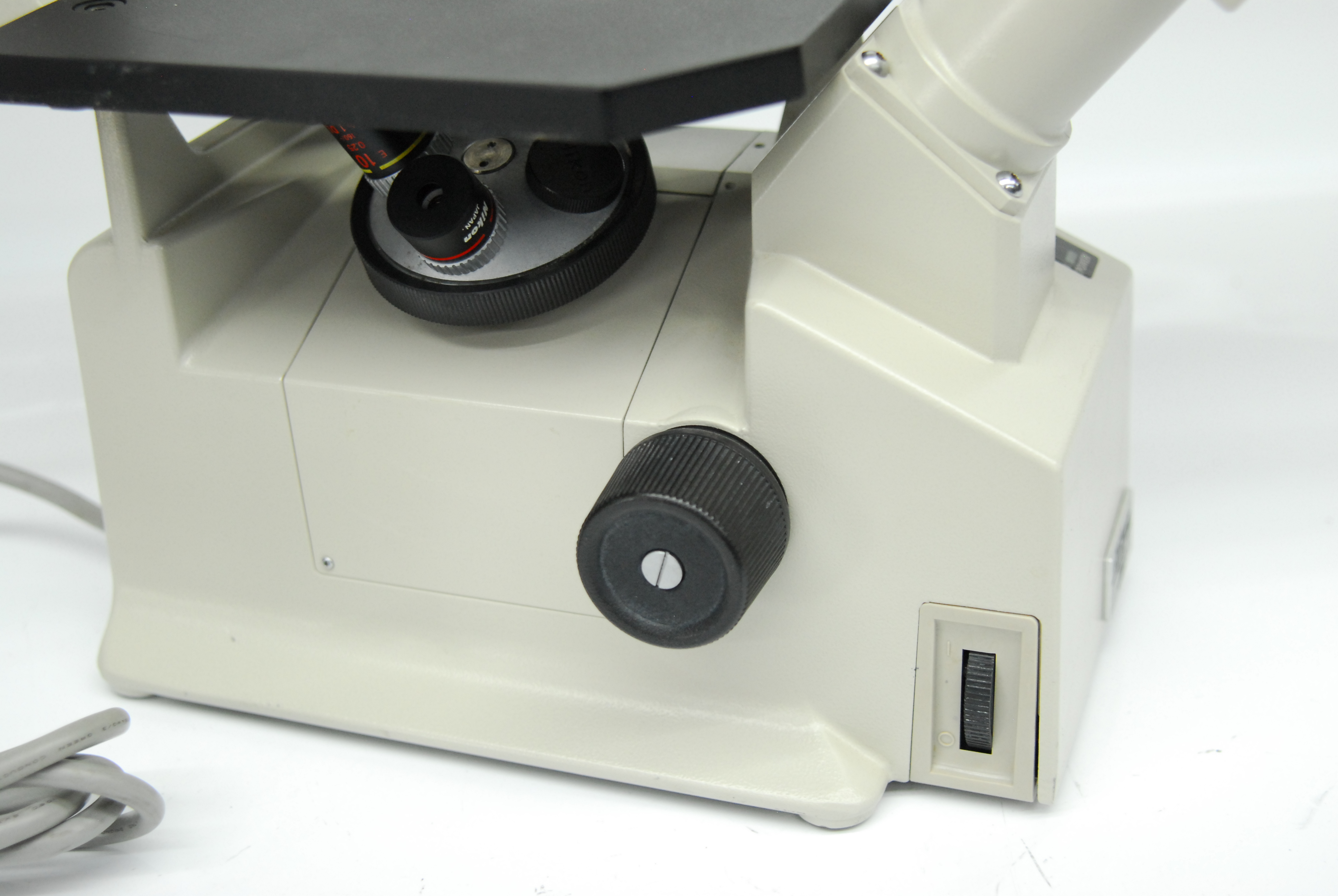 Used Nikon TMS-F Inverted Trinocular Microscope w/ Ph1 Ph2 4x 10x 40x Objectives