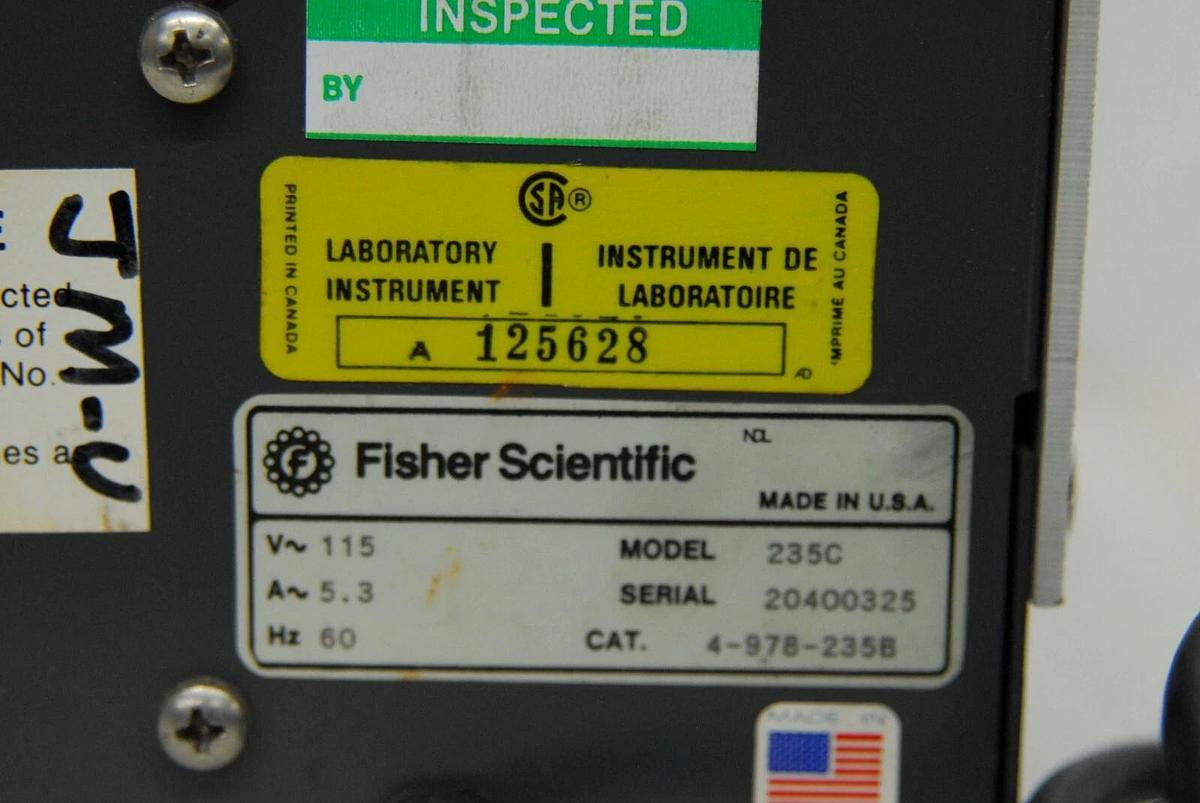 Used Fisher Scientific 235C Micro Centrifuge