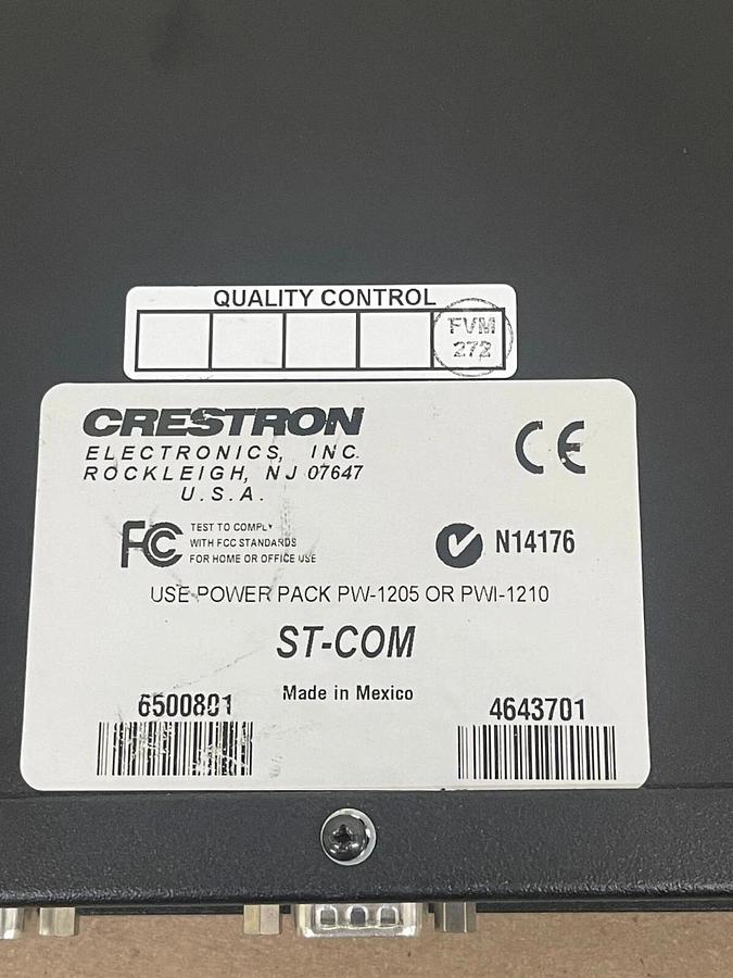 Used Crestron ST- COM RS-232/422 COM Control Port Module