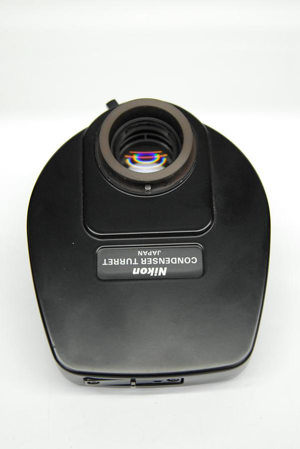 Used Nikon LWD 0.52 Microscope Condenser Turret W/ DIC N2 Prism