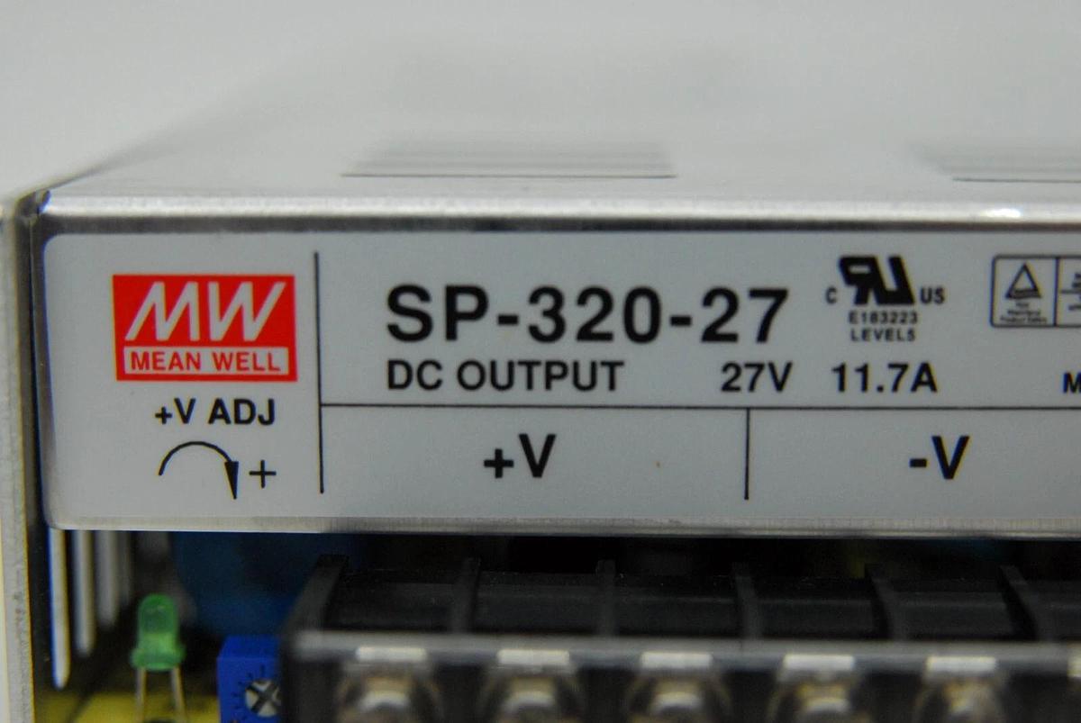 Used Mean Well SP-320-27 Power Supply 27V 11.7A (Eppendorf epMotion 5075)
