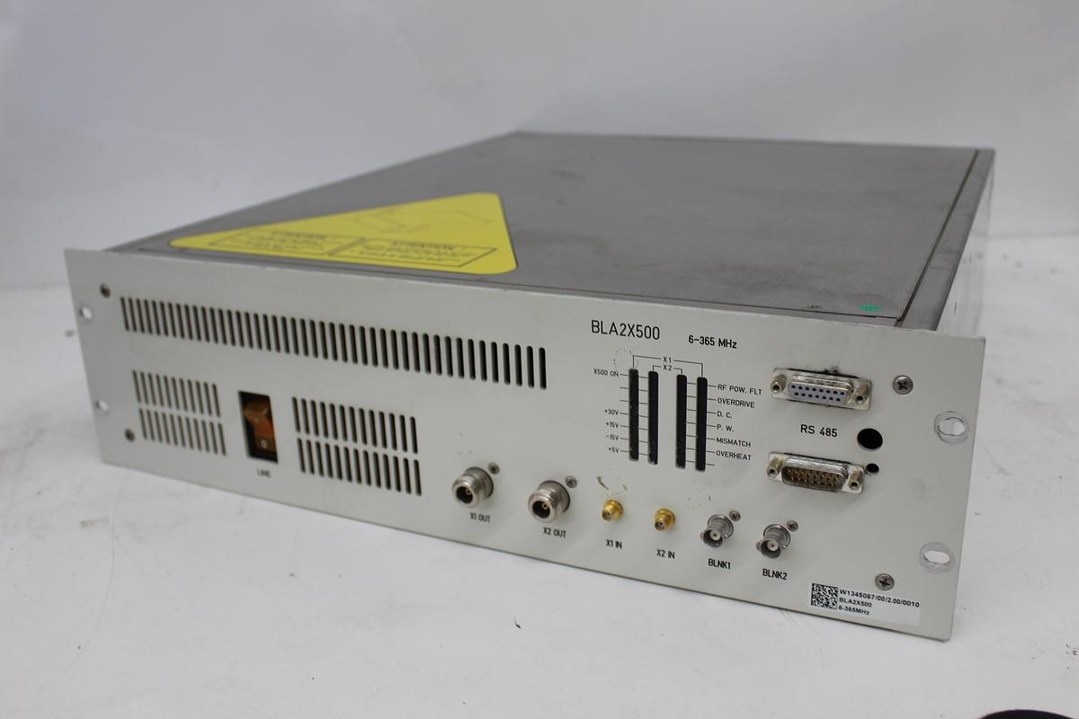 Used Bruker BLA2X500 W1345067 Dual 500W RF Power Amplifier 6-365MHz [NMR Spectrometer]