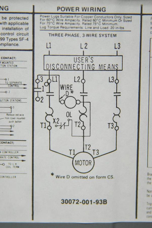 Used Square D Company 8536-SAG12 NEMA Size 00 Non-Reversing Magnetic Motor Starter