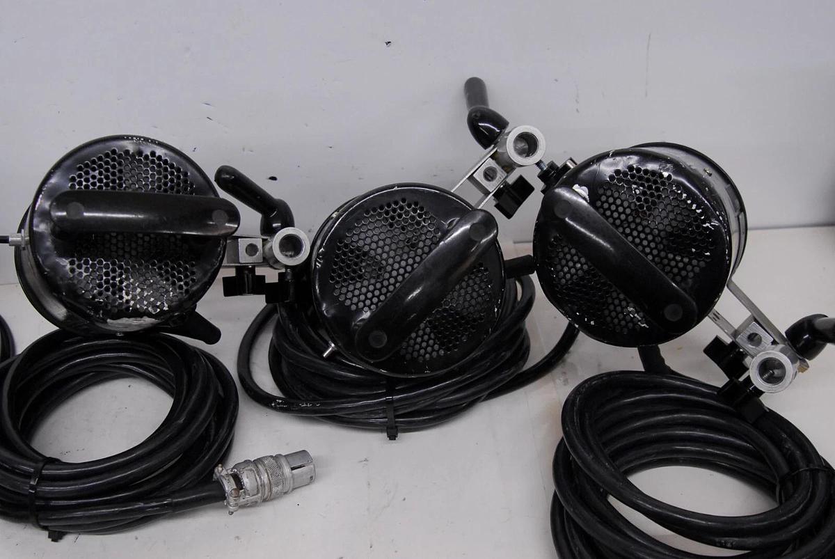 Used Speedotron Model 102 Flash Heads W/ Accessories - Lot of 3