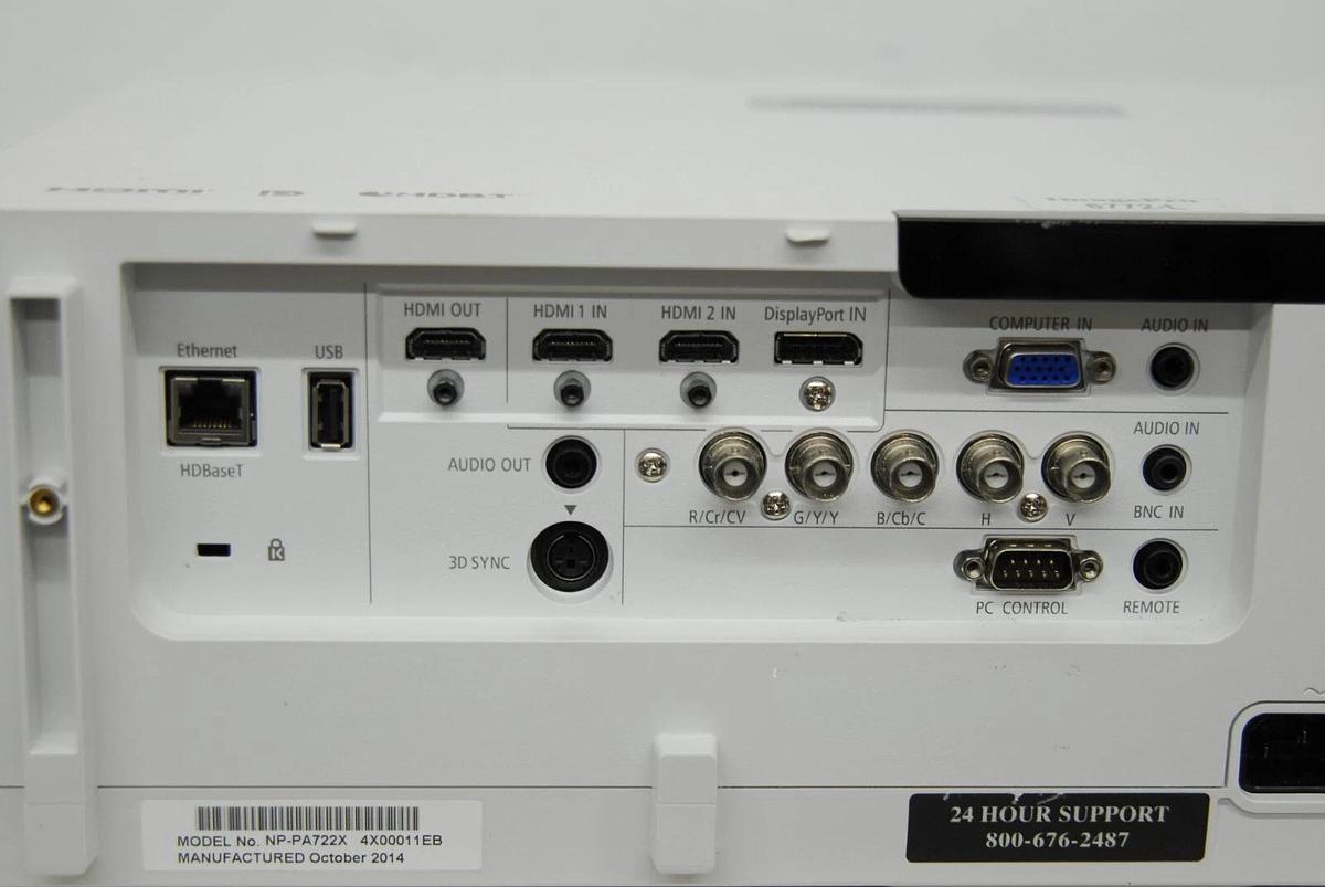 Used NEC NP-PA722X Dukane ImagePro 6772-L Multimedia Projector W/ NP13ZL Lens -TESTED