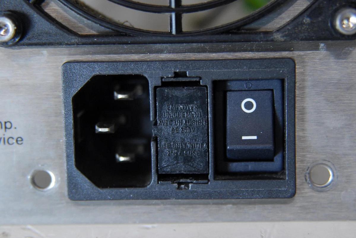 Used Anton Paar MCR 501 I/O Shield W/ Power/Temp Device Plugs, Papst 8412 NGMV Fan