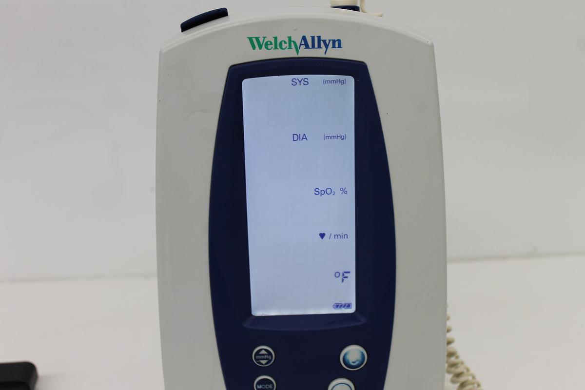 Used Welch Allyn 420 Spot Vital Monitor w/ Temp Probe + Power Supply
