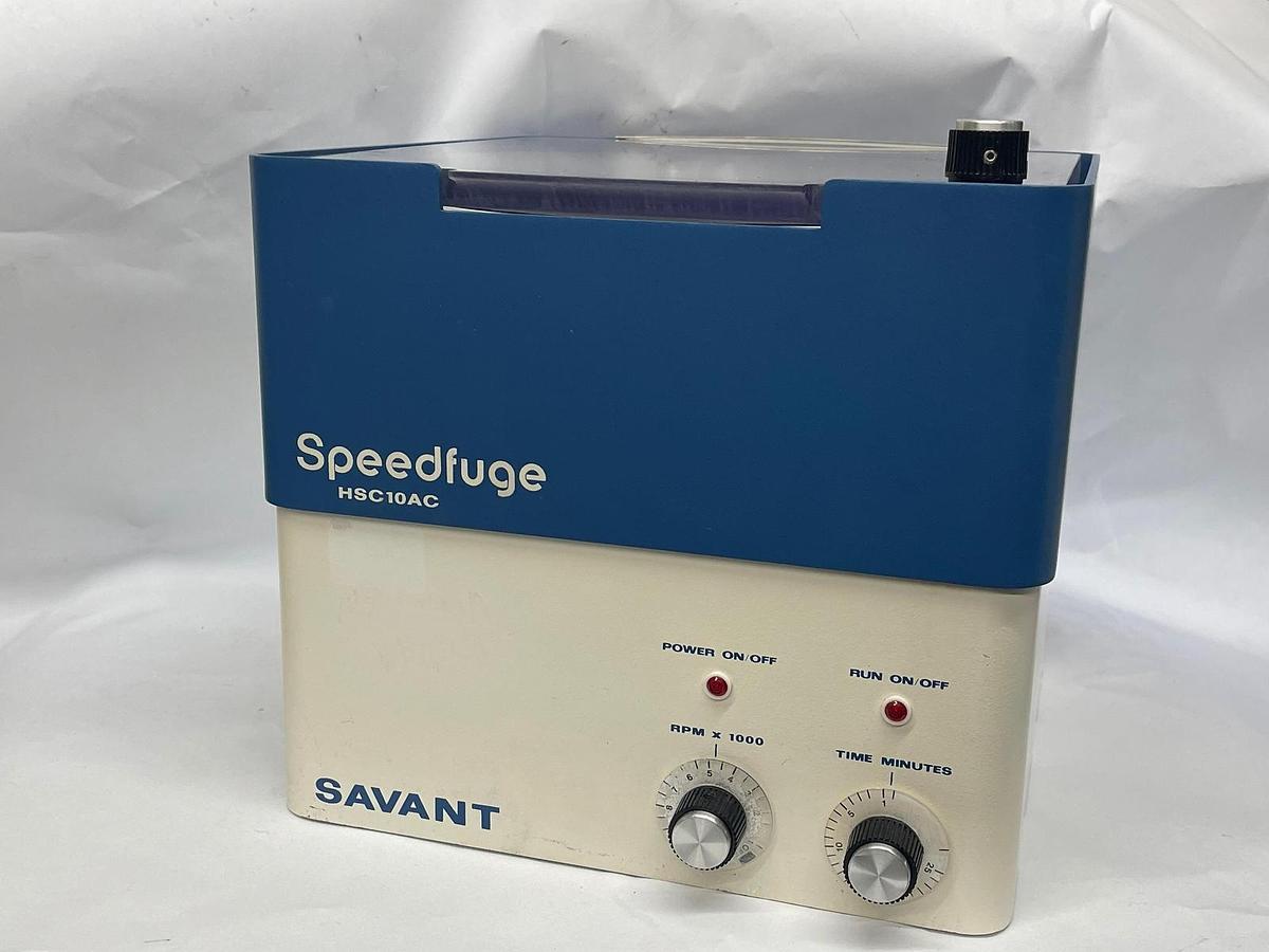 Used Savant HSC10KAC Speedfuge Centrifuge W/ Rotor (Model HSR-36)